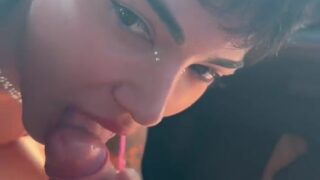 Marcela Lelly Onlyfans Sucking Her Boyfriend’s Cock In Car